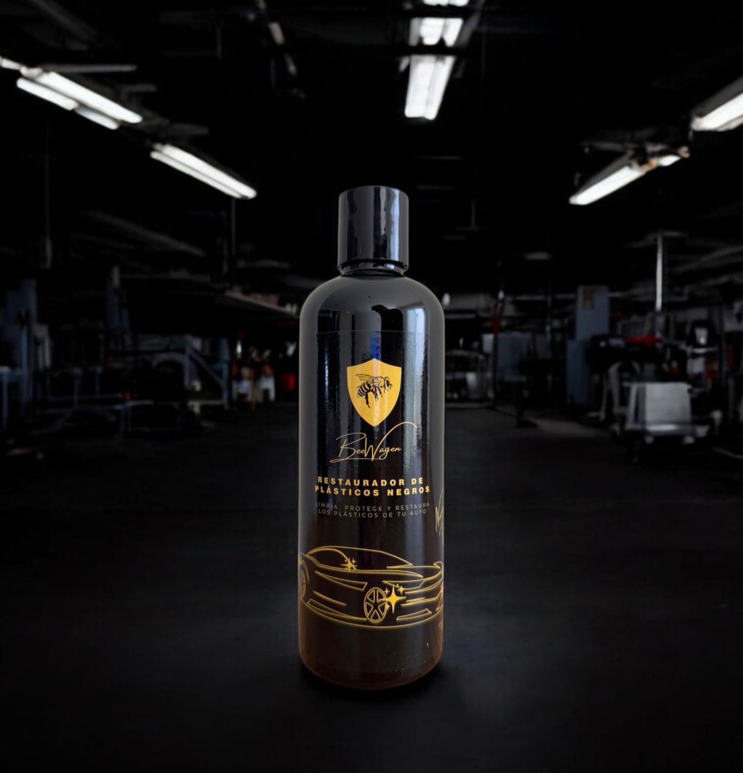 BeeWagen Cera para plásticos negros
